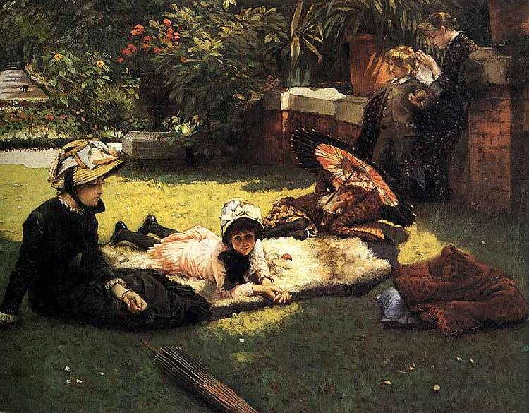 James Tissot In the Sunshine China oil painting art